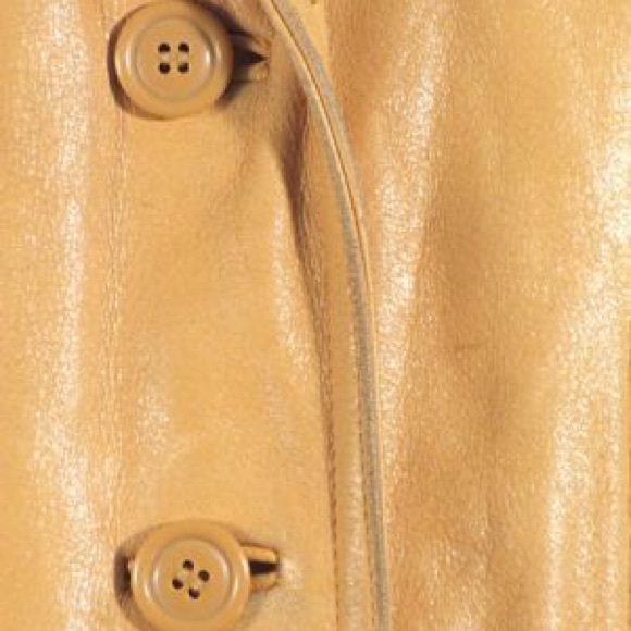 Buttery soft leather short trench - Picture 4 of 6